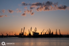Sun Sets Behind The Docks